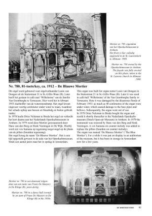 Sample page - Description of a large dance organ