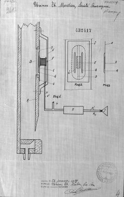 Tekening van de Electrosax